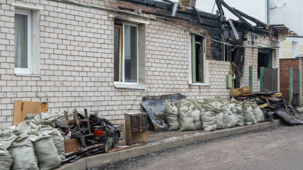 Professional Fire Damage Restoration technician working in Union Bridge, MD